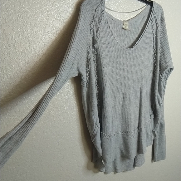 Free People We The Free Catalina Thermal Top Blouse sz M - Picture 5 of 8